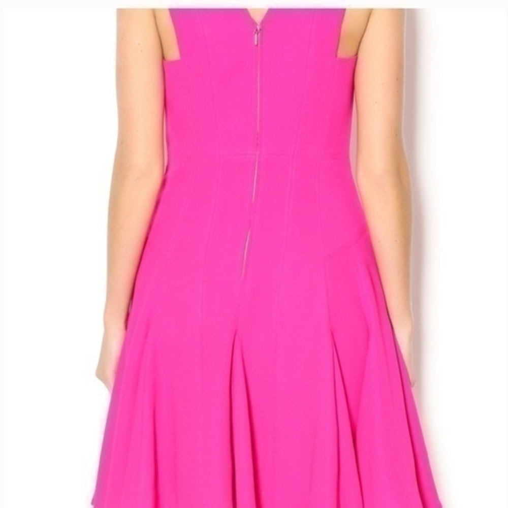NWT Rebecca Taylor crêpe V-neck dress orchid color size 2 - Picture 2 of 9
